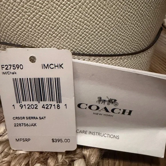 Coach Cream Satchel Bag - Picture 3 of 8